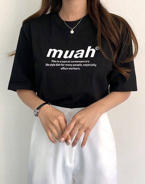 現貨．MUAHMUAH TEE - MUT20048